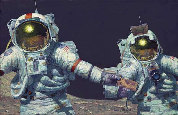 "Right Stuff Field Geologists" - Alan Bean - NASA Apollo 17 Aviation Art